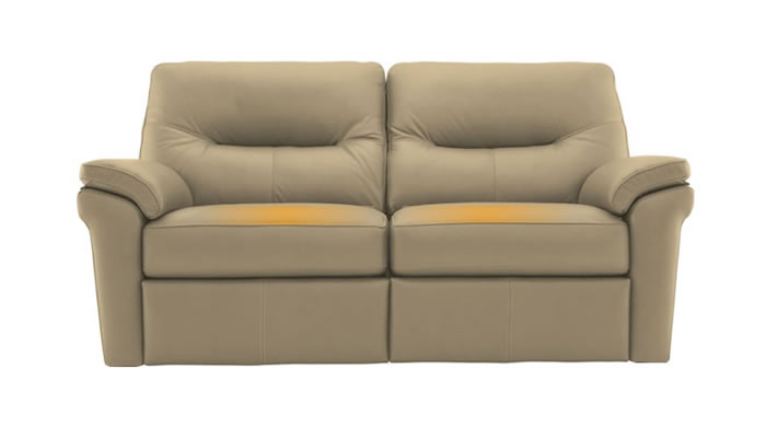 G Plan Seattle Leather 2.5 Seater Sofa Cambridge Plaster